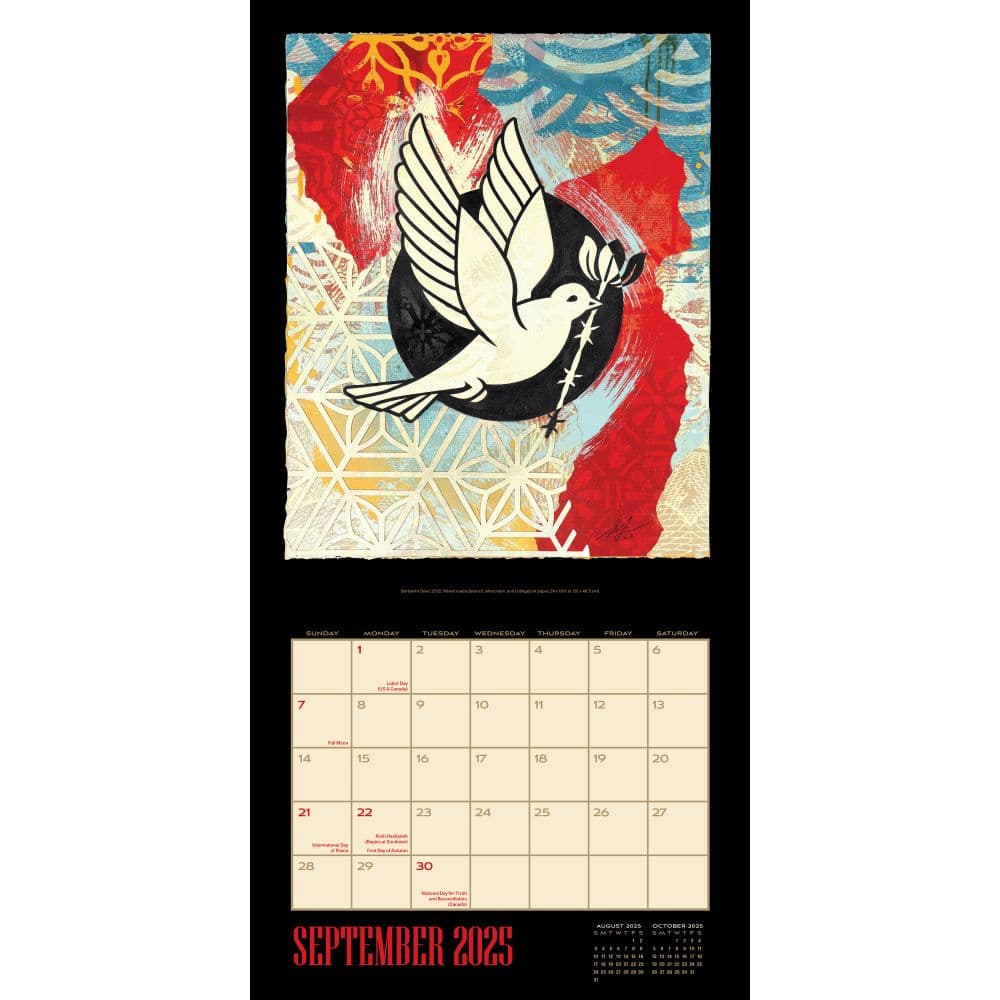 Shepard Fairey 2025 Wall Calendar Second Alternate Image width=&quot;1000&quot; height=&quot;1000&quot;