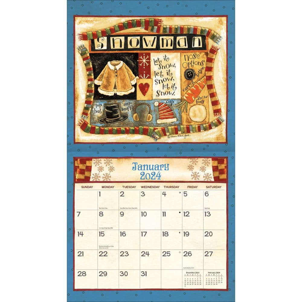 Simple Life 2024 Wall Calendar