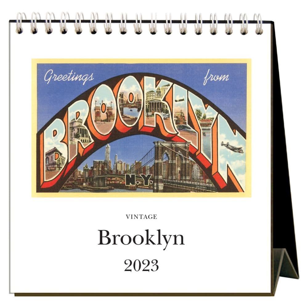 Brooklyn Nostalgic 2023 Easel Calendar