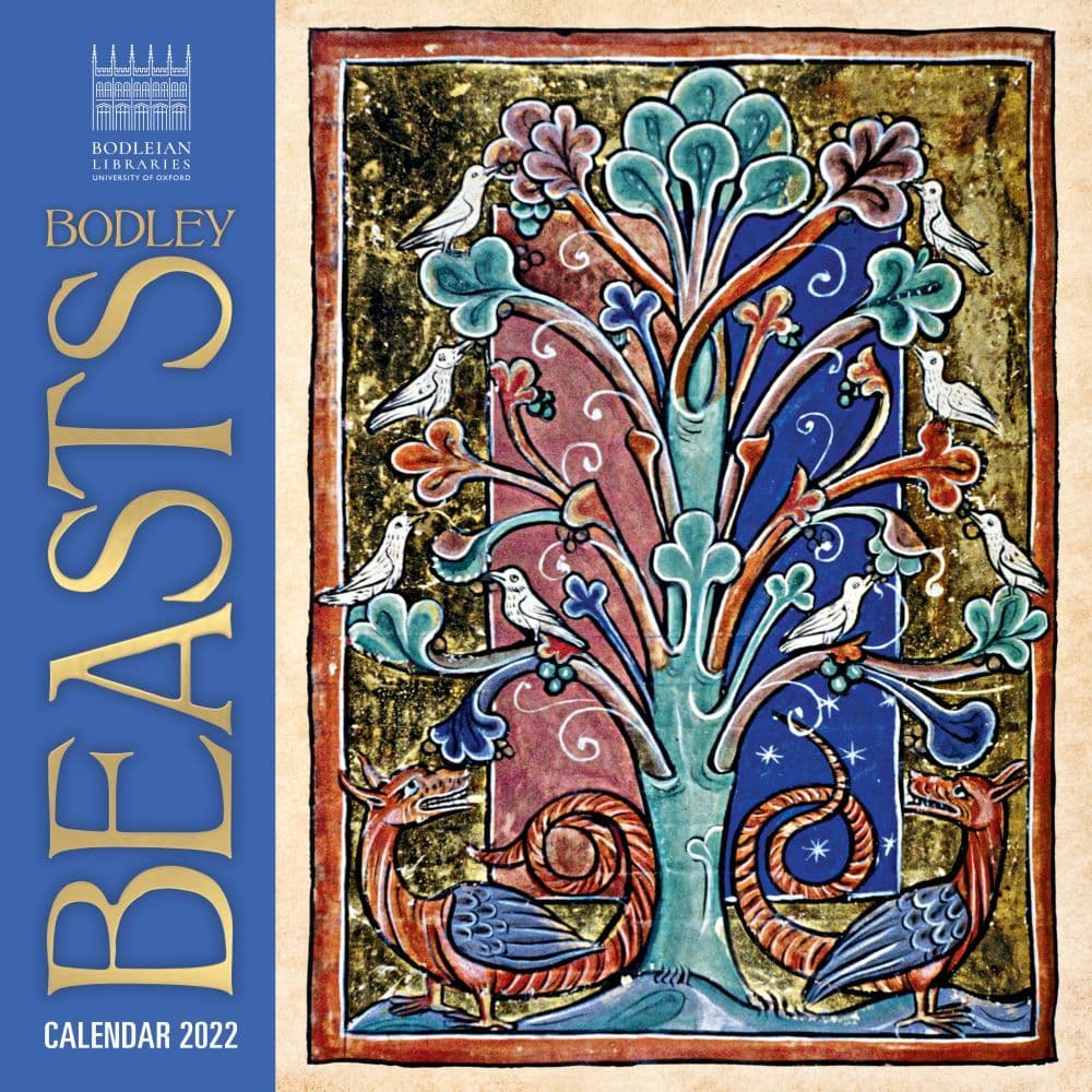 Bodleian Library Bodley Beasts 2022 Wall Calendar