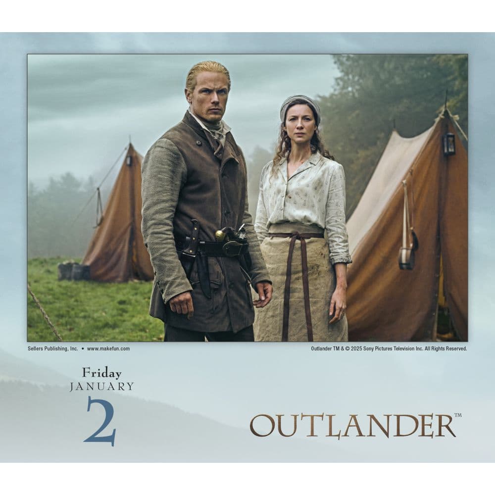 Outlander 2026 Desk Calendar Second Alternate Image