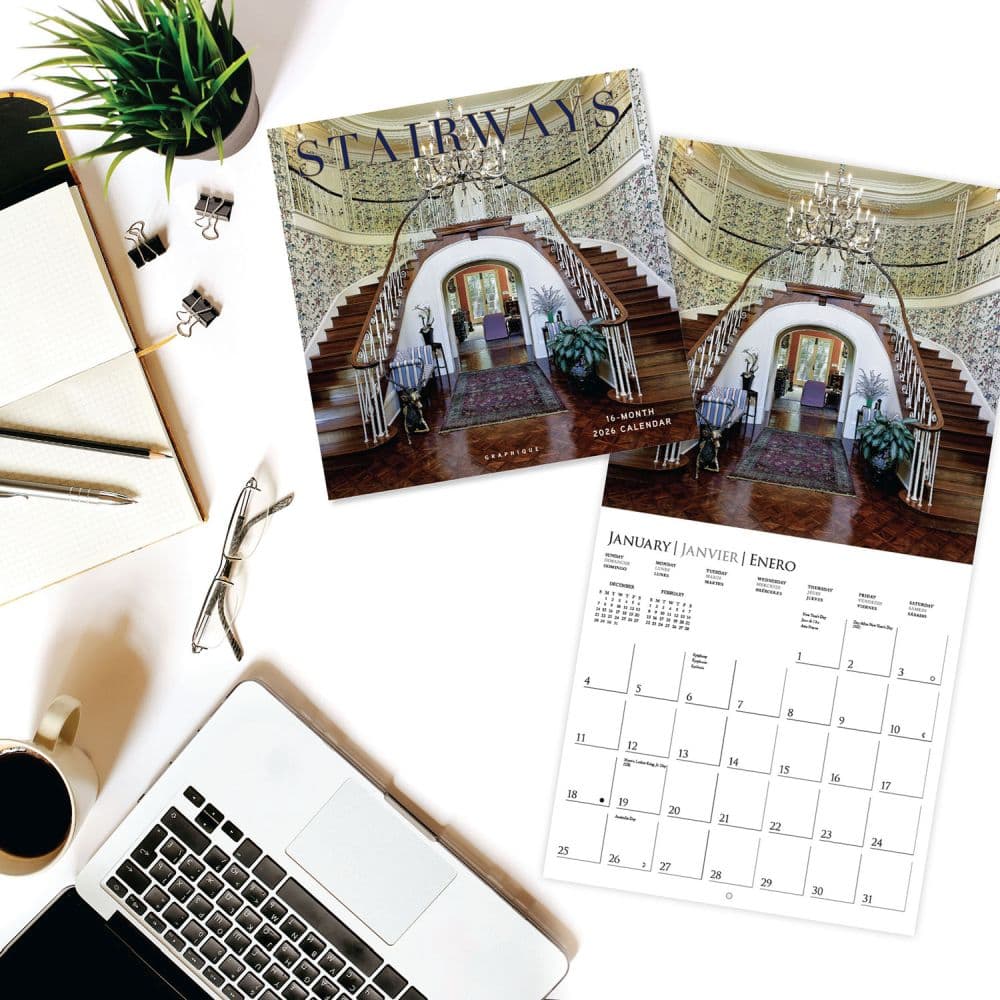 Stairways 2026 Wall Calendar Fourth Alternate Image