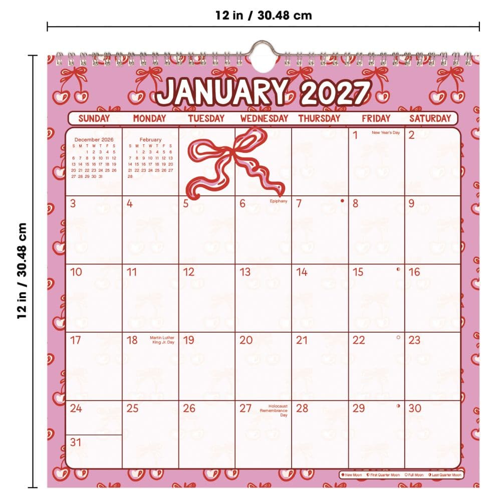 Marble Spiral 2027 Wall Calendar Fifth Alternate Image