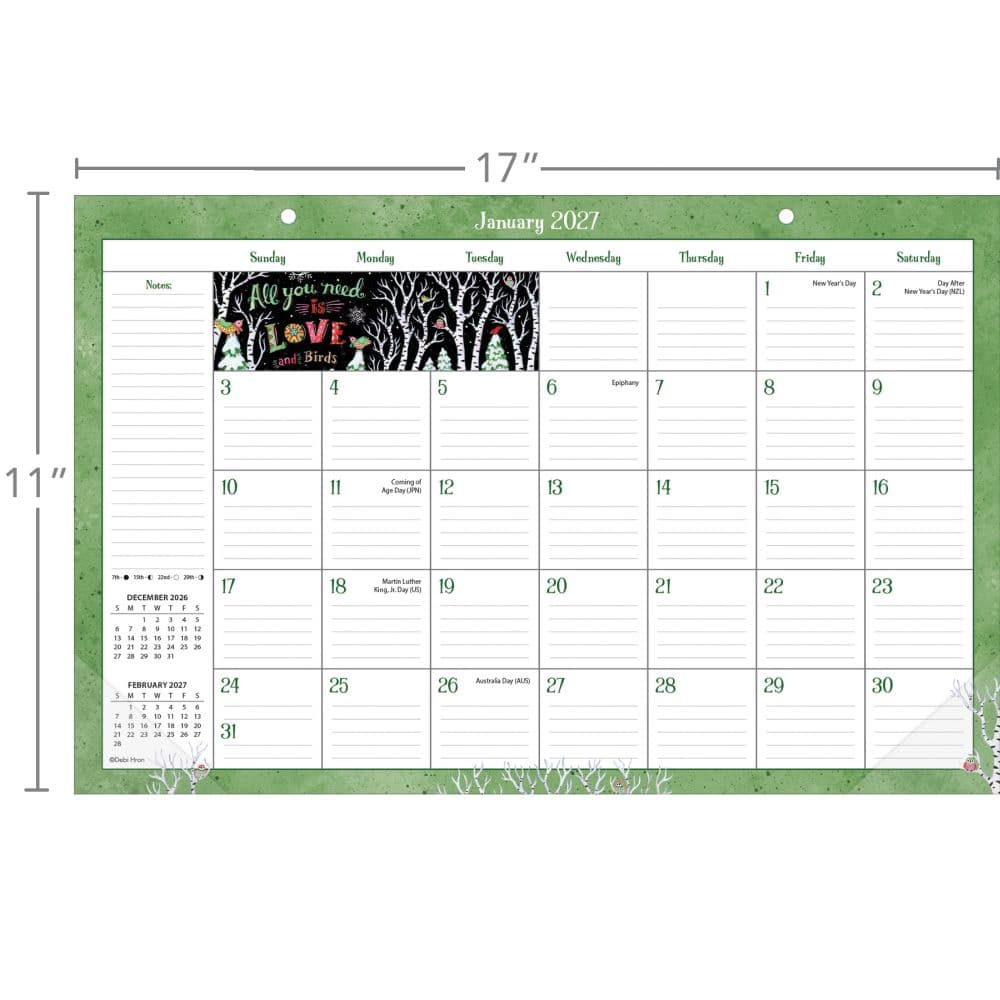 Simple Inspirations 2027 Desk Pad by Debi Hron Second Alternate Image