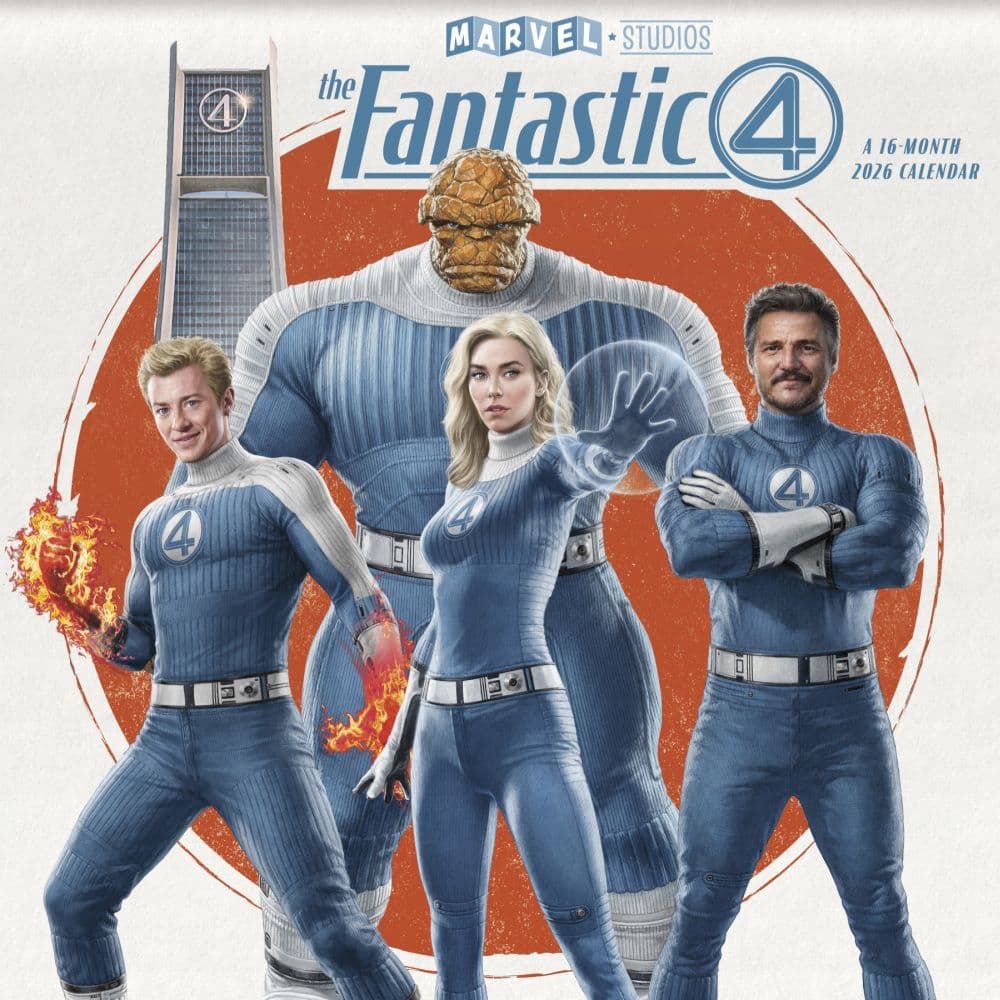 Fantastic Four 2026 Wall Calendar Main Product Image