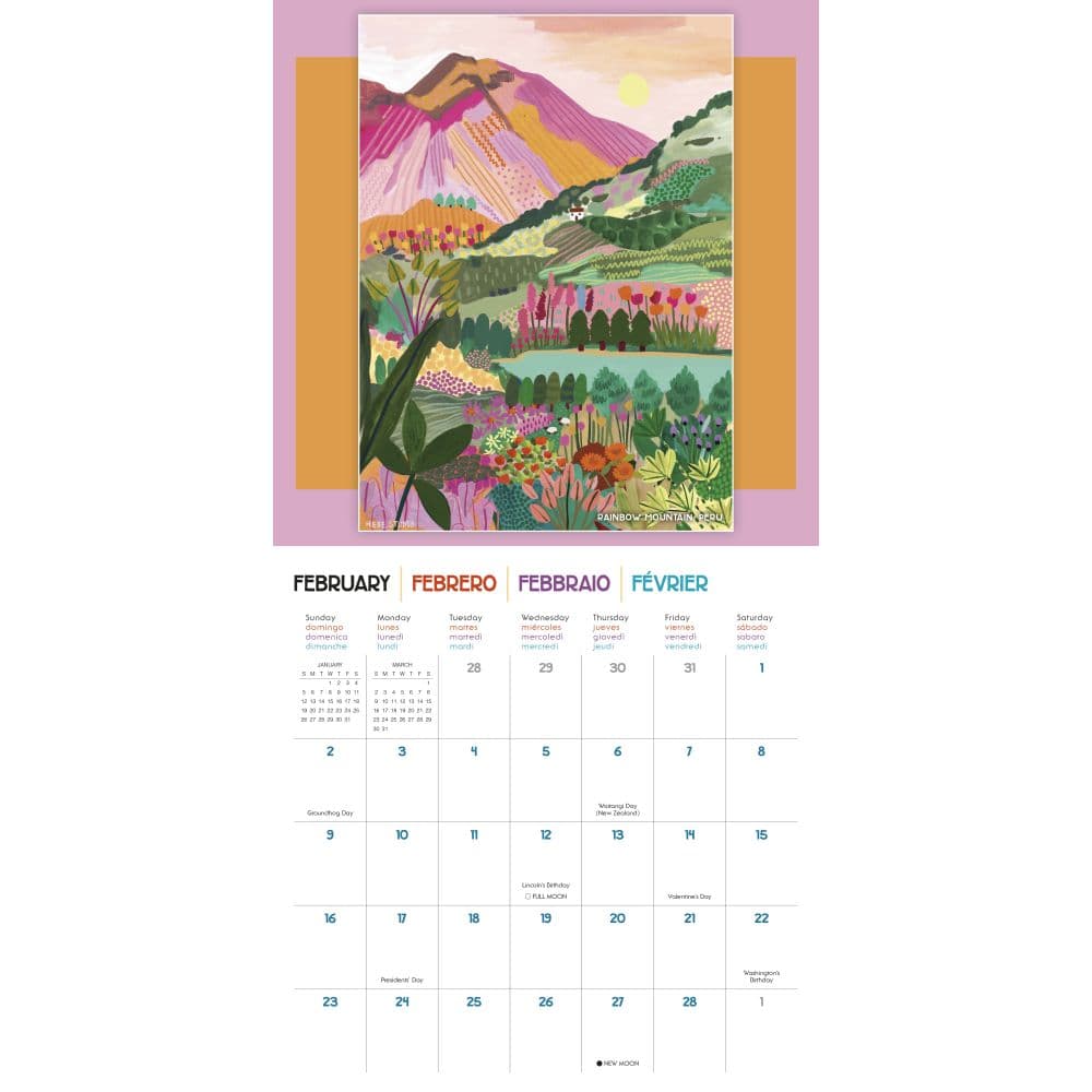 Colorful World Of Rhi James 2025 Wall Calendar Third Alternate Image width=&quot;1000&quot; height=&quot;1000&quot;
