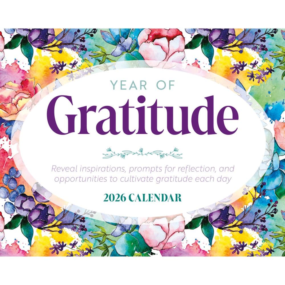 Year of Gratitude 2026 Desk Calendar Main Image
