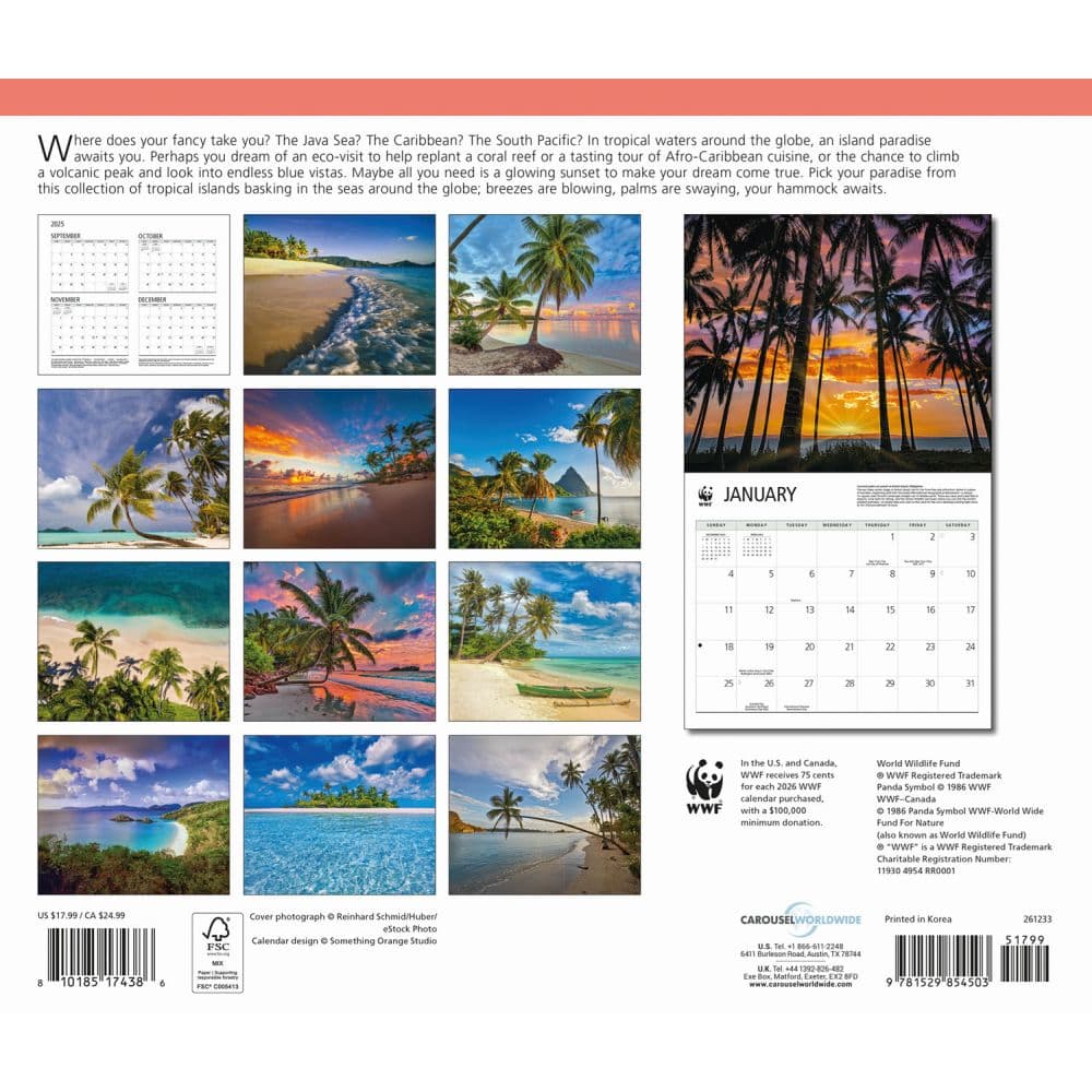 Islands WWF 2026 Wall Calendar First Alternate Image