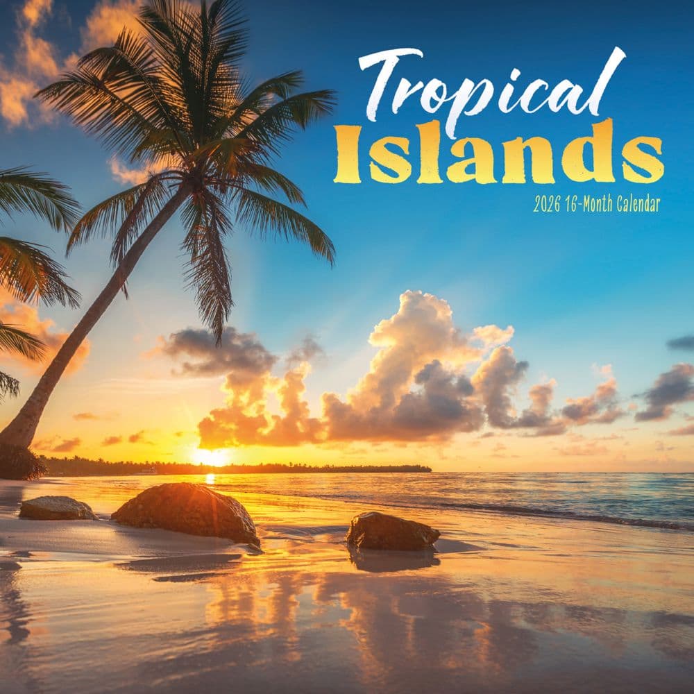 Tropical Islands 2026 Wall Calendar Main Image