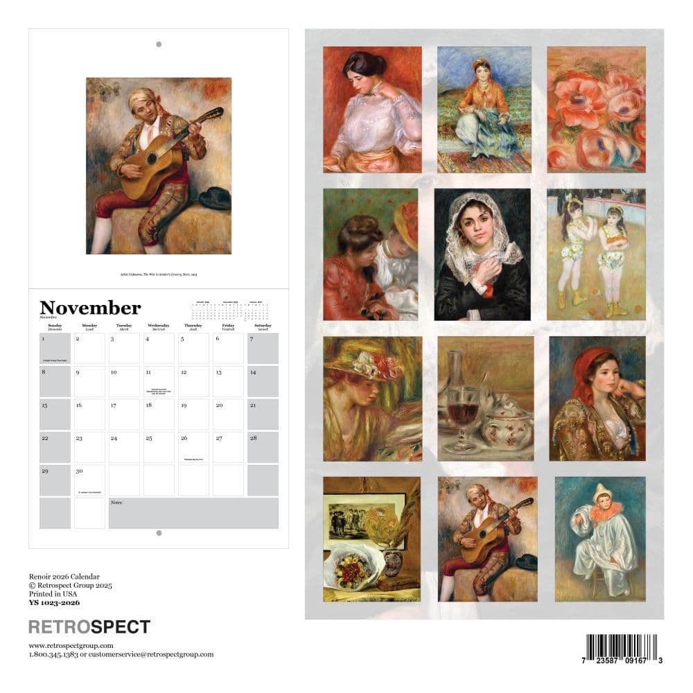 Renoir Square 2026 Wall Calendar First Alternate Image
