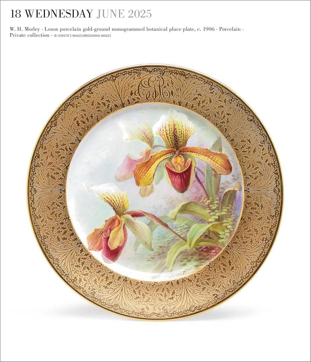 Art Gallery 2025 Desk Calendar Plate