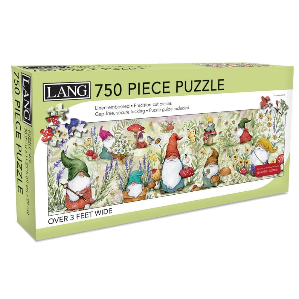 Garden Gnomes 750 Piece Panoramic Puzzle Main Image
