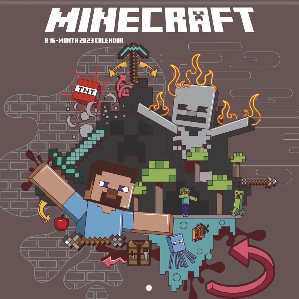 Minecraft 2023 Mini Wall Calendar - Calendars.com