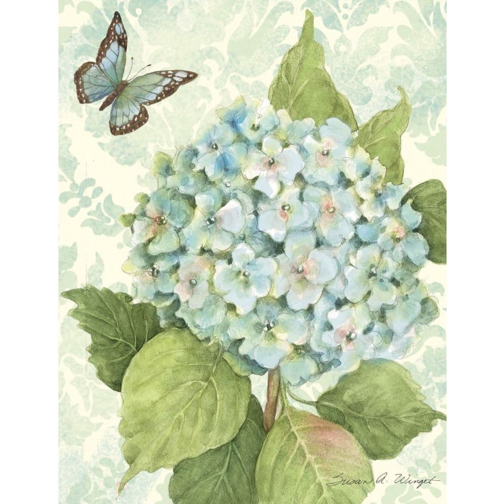 Blue Hydrangea Note Cards by Susan Winget Main Image