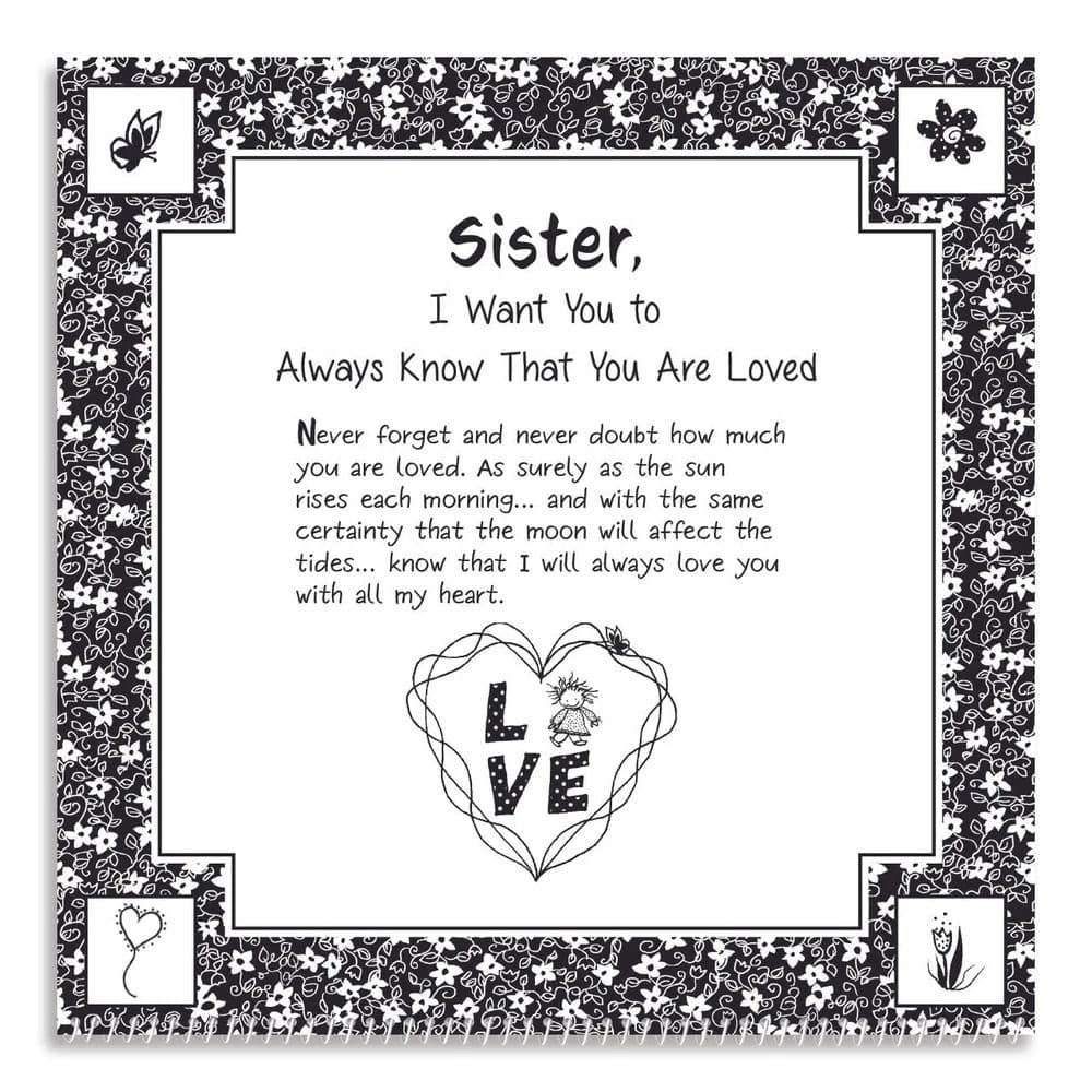 Sister I Love You 2026 Wall Calendar Second Alternate Image