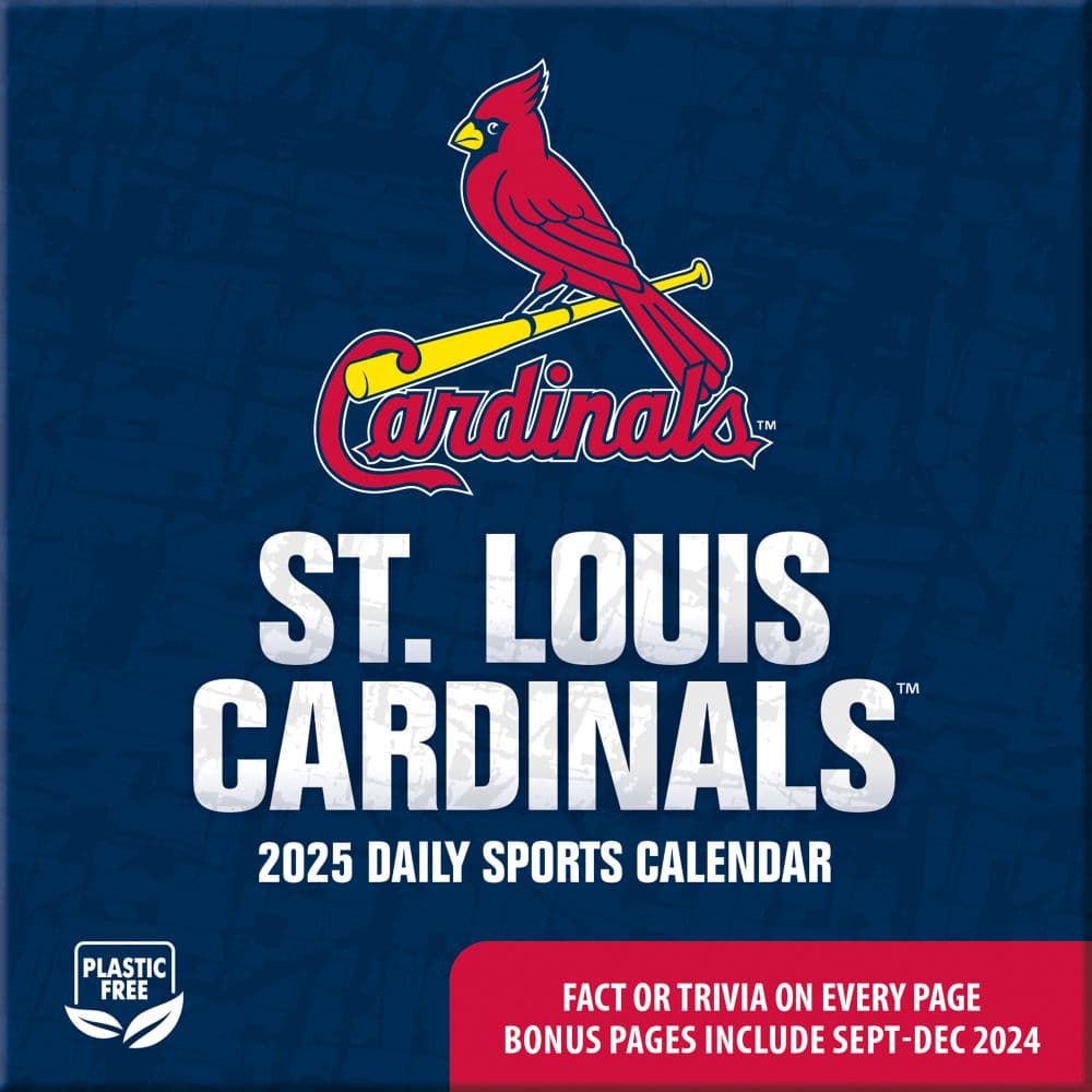 image MLB St Louis Cardinals 2025 Desk Calendar Main Image