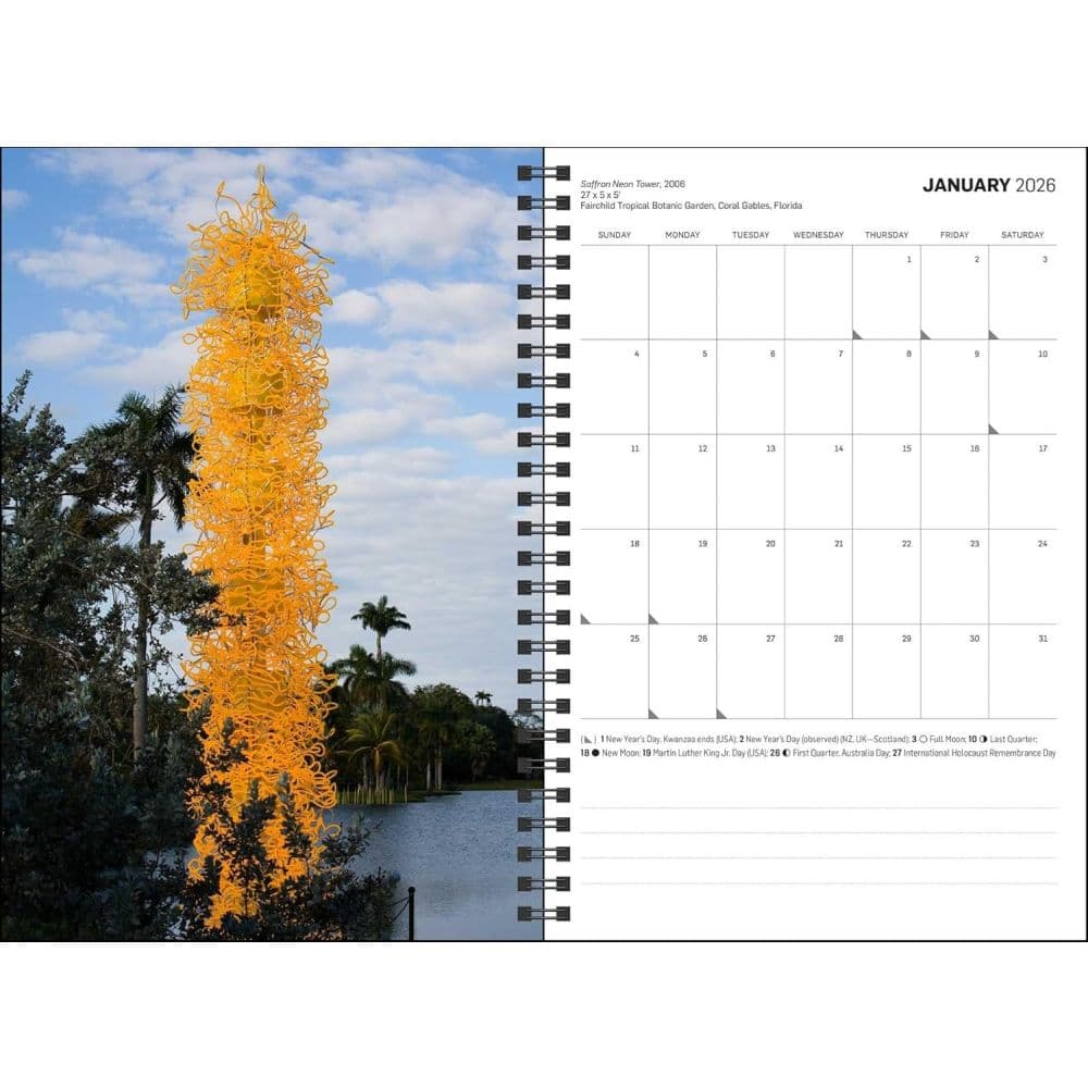 Chihuly 12 Month 2026 Weekly Planner Second Alternate Image