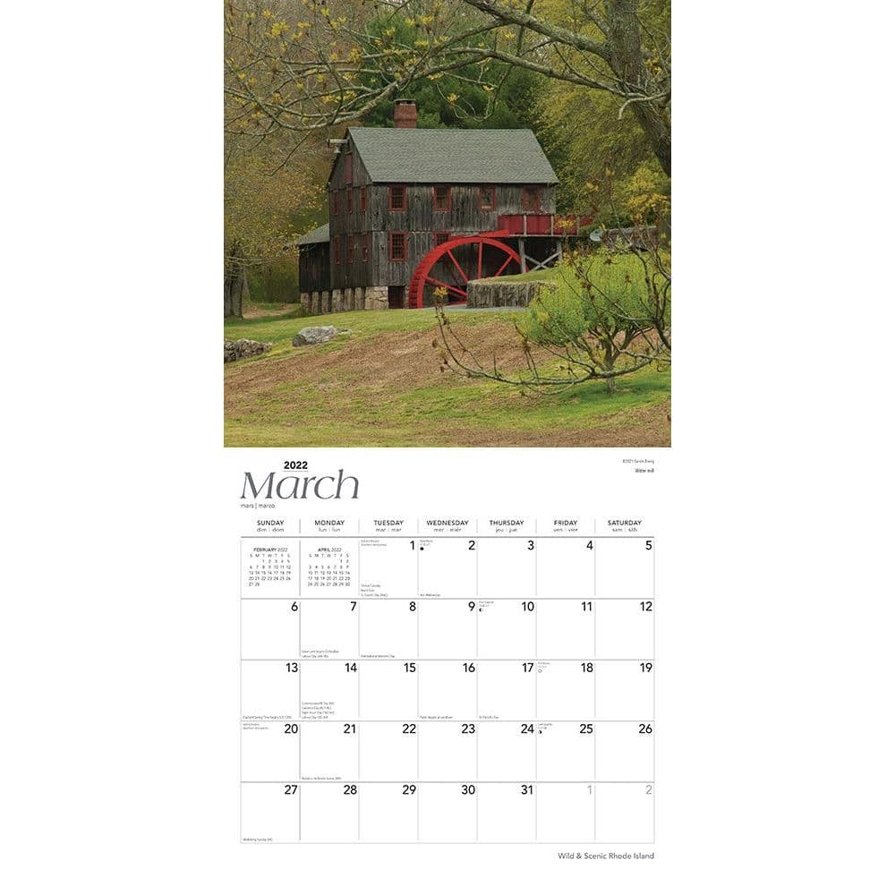 Rhode Island Wild And Scenic 2022 Wall Calendar - Calendars.com