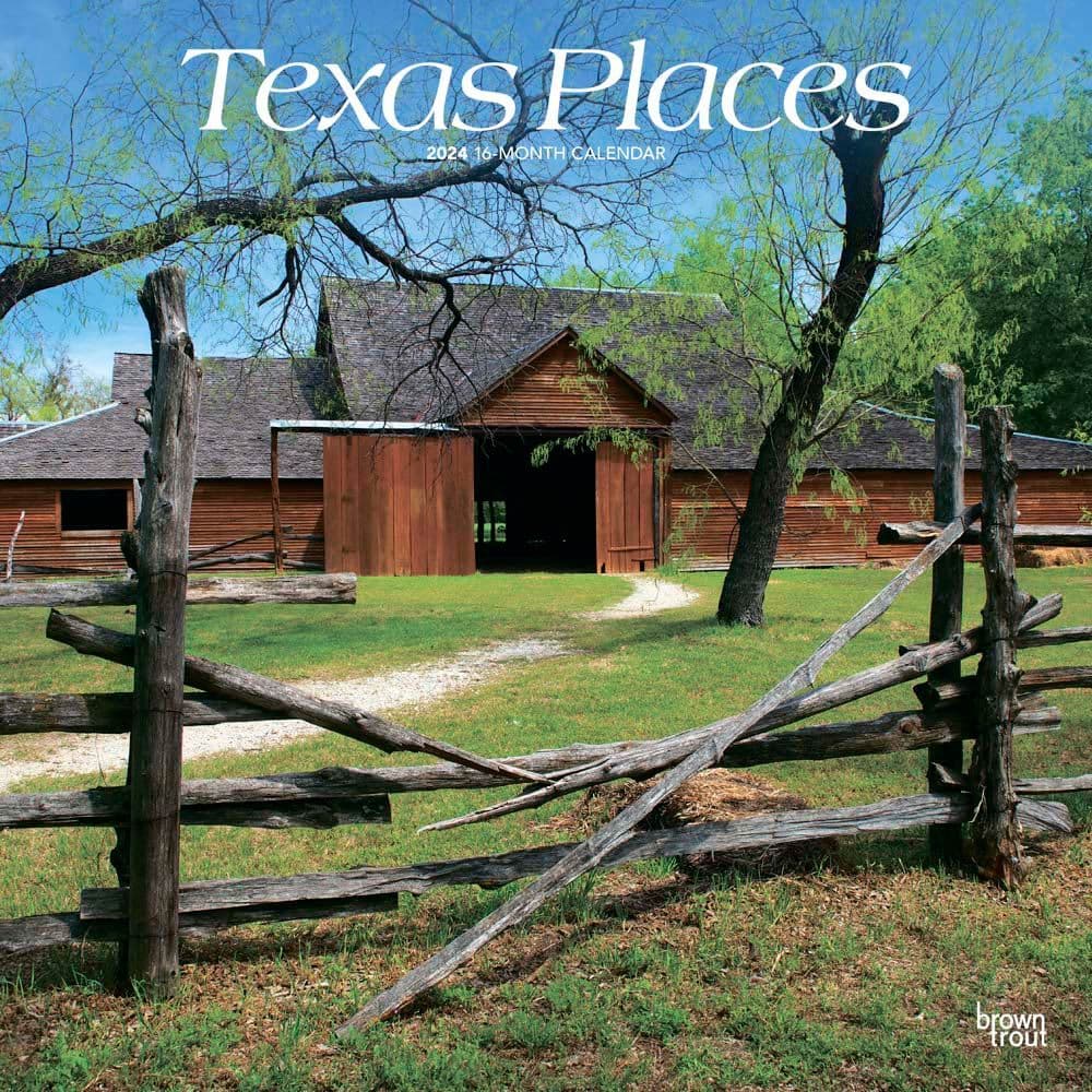 Texas Places 2024 Wall Calendar Main Product Image width=&quot;1000&quot; height=&quot;1000&quot;