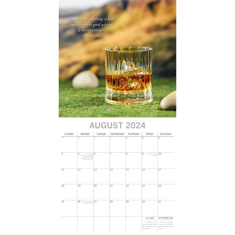 Whisky 2024 Wall Calendar