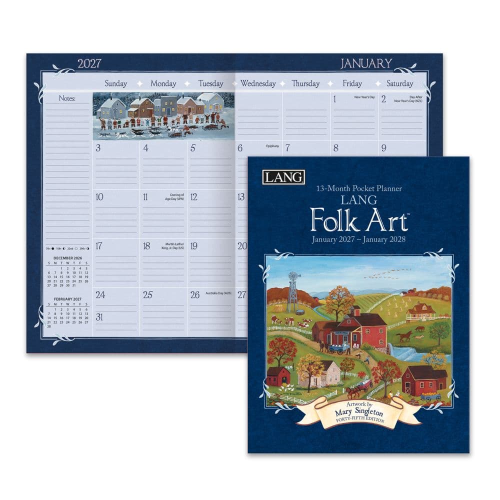 Lang Folk Art 2027 Monthly Pocket Planner by Mary Singleton Fifth Alternate Image