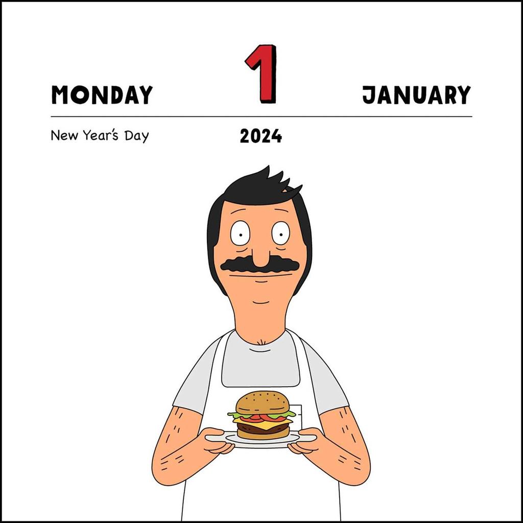 Bobs Burgers 2024 Desk Calendar January