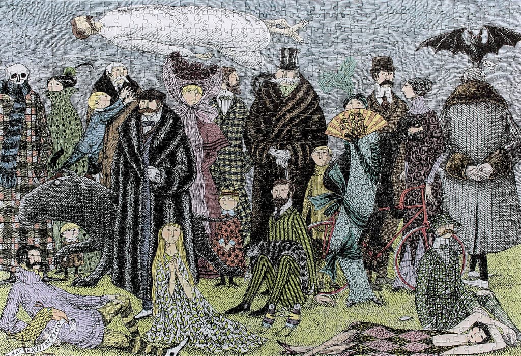 Edward Gorey 1000 pc Puzzle Alternate Image 1