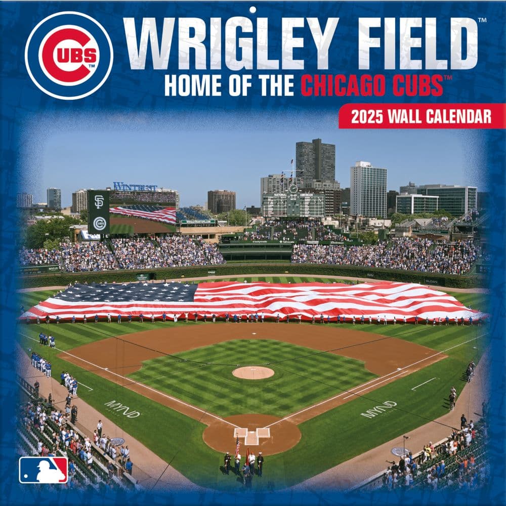 MLB Wrigley Field 2025 Wall Calendar Main Product Image