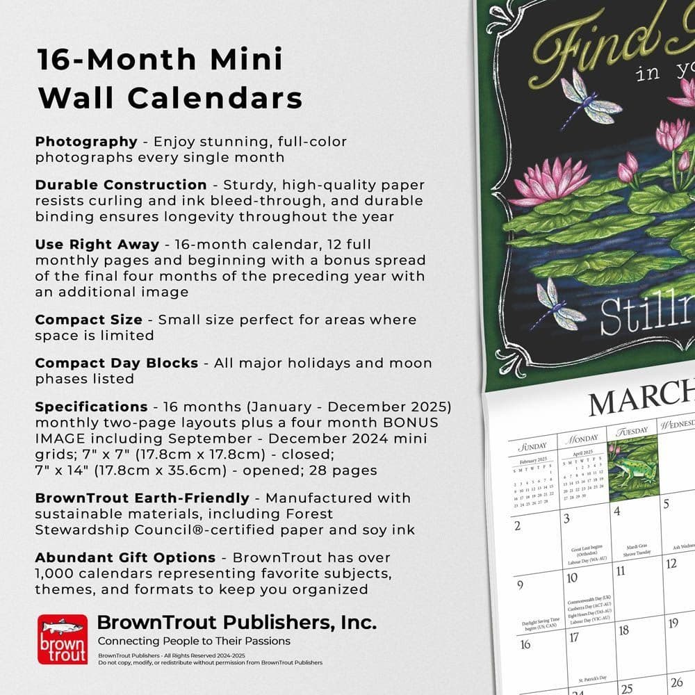 Grow Your Own Way 2025 Mini Wall Calendar Fifth Alternate Image