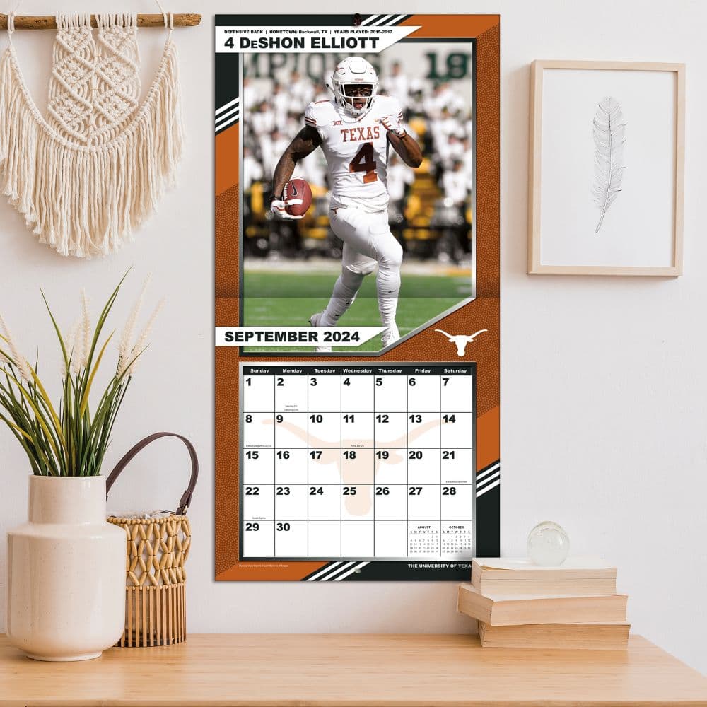 COL Texas Longhorns 2025 Wall Calendar Third Alternate Image