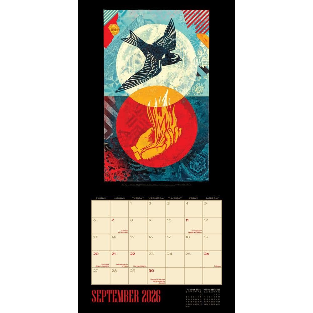 Shepard Fairey 2026 Wall Calendar Fourth Alternate Image