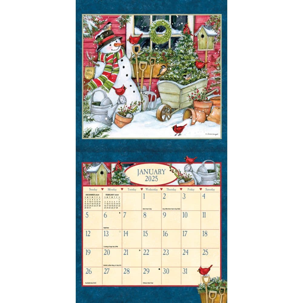 Heart and Home  by Susan Winget 2025 Wall Mini Calendar_Second Alternate