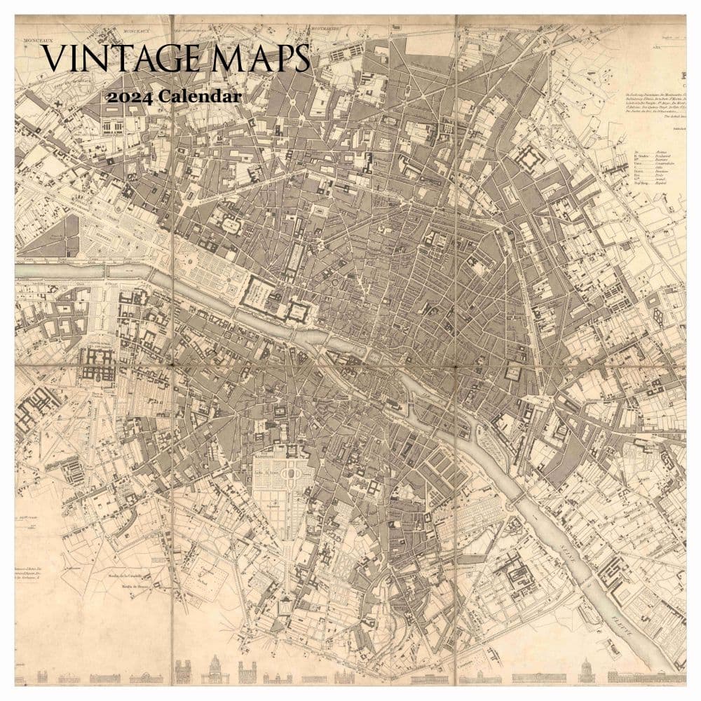 Best Wall: Retrospect Vintage Maps 2024 Wall Calendar