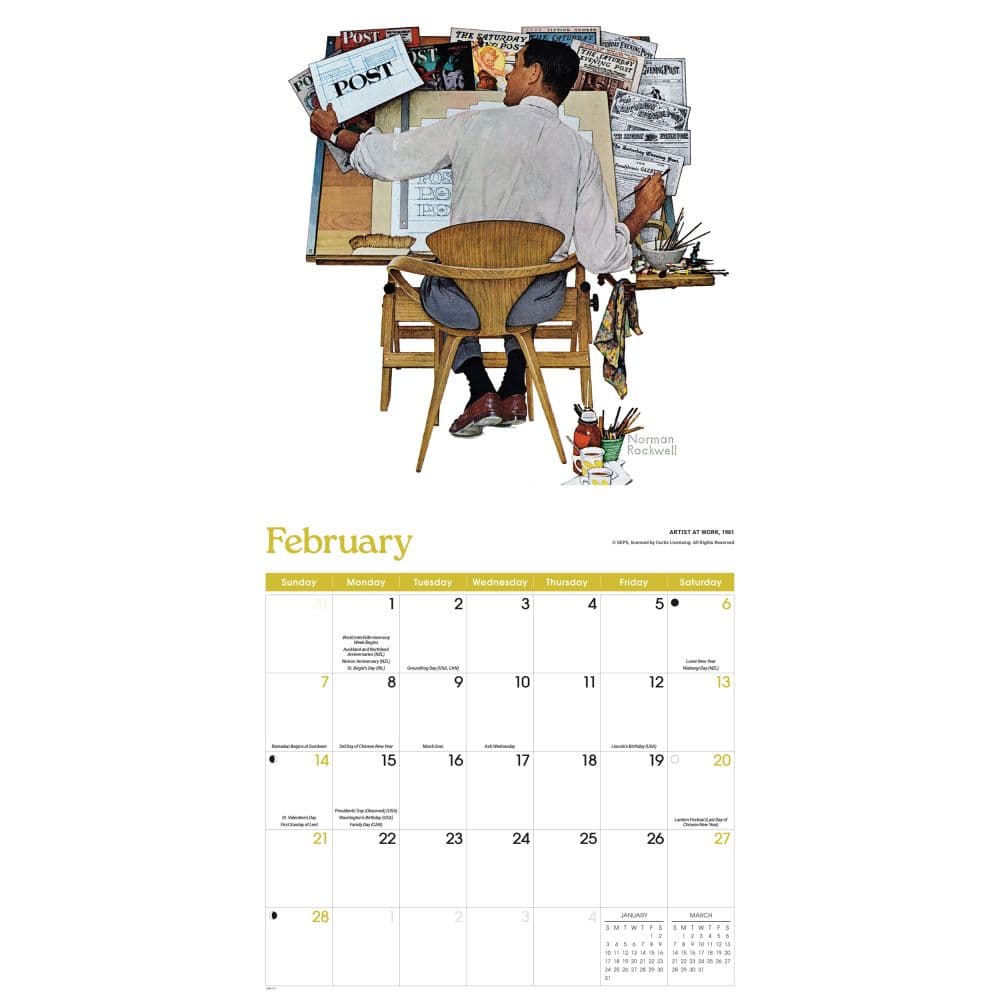 Rockwell 2027 Wall Calendar Second Alternate Image