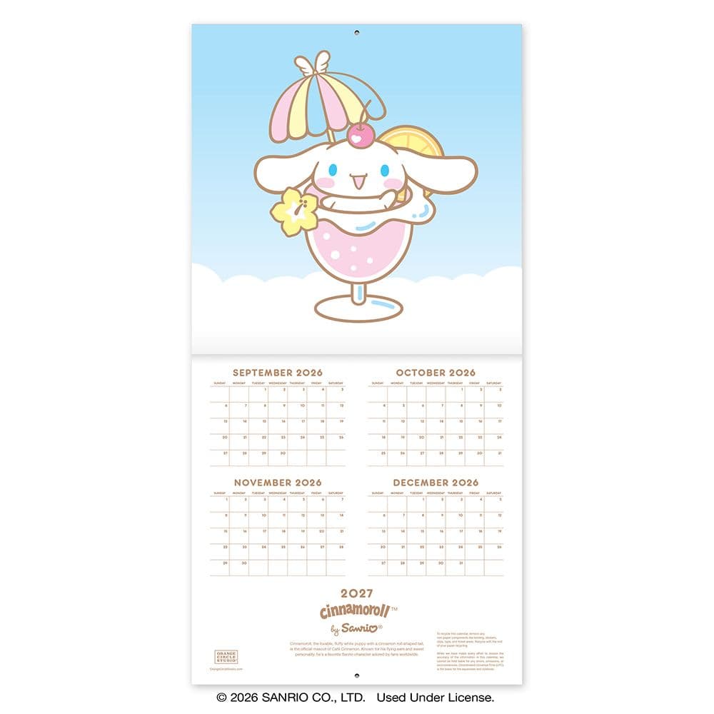 Cinnamoroll 2027 Mini Wall Calendar Second Alternate Image