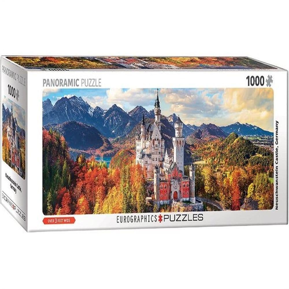 Neuschwanstein Castle Fall 1000pc Panoramic Puzzle Alternate Image 1