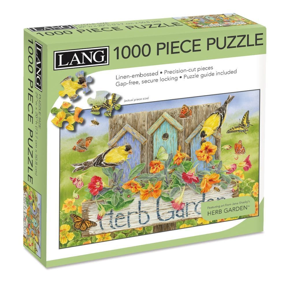 Herb Garden 1000 Piece Puzzle by Jane Shasky Main Product  Image width=&quot;1000&quot; height=&quot;1000&quot;