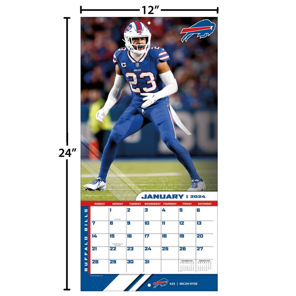 Buffalo Bills 2024 Wall Calendar