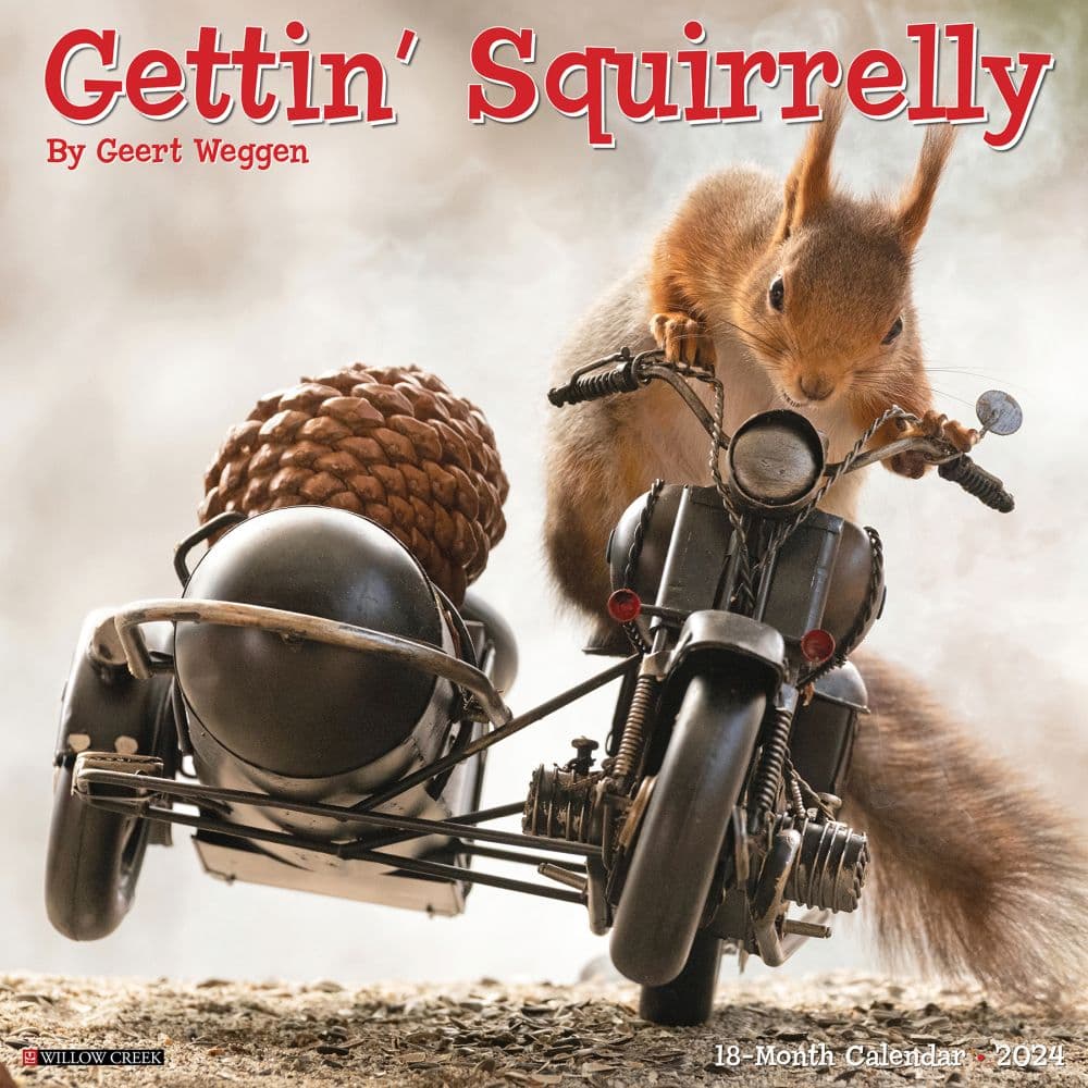 Getting Squirrelly 2024 Wall Calendar