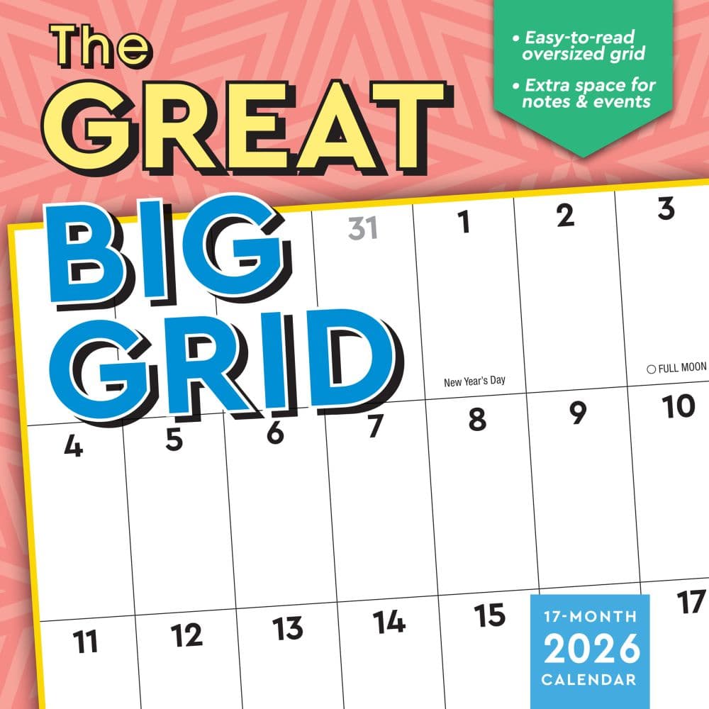 The Great Big Grid 2026 Wall Calendar_Main Image