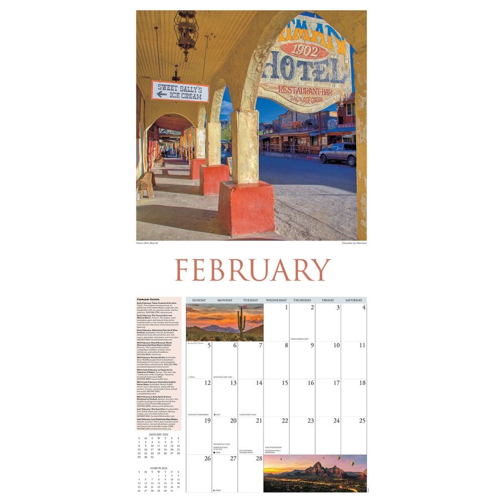 Arizona Travel and Events 2023 Wall Calendar - Calendars.com