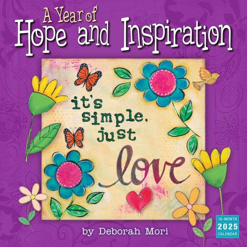 Hope and Inspiration by Deborah Mori 2025 Wall Calendar