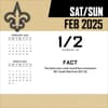 image NFL New Orleans Saints 2025 Desk Calendar Second Alternate Image