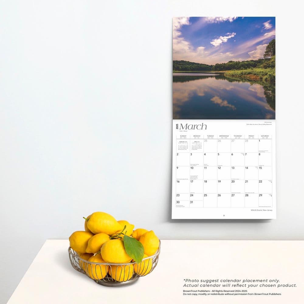 New Jersey Wild and Scenic 2025 Wall Calendar Fourth Alternate Image