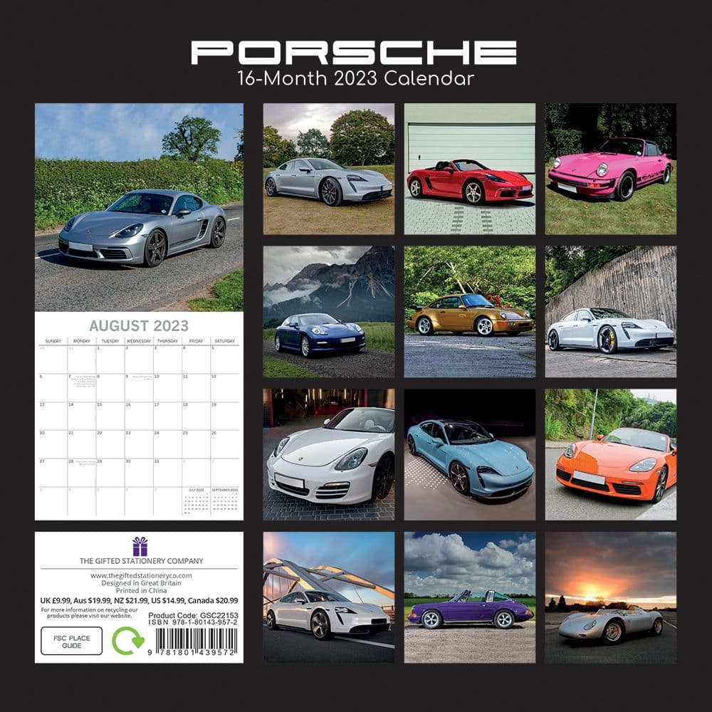 Porsche 2023 Wall Calendar - Calendars.com