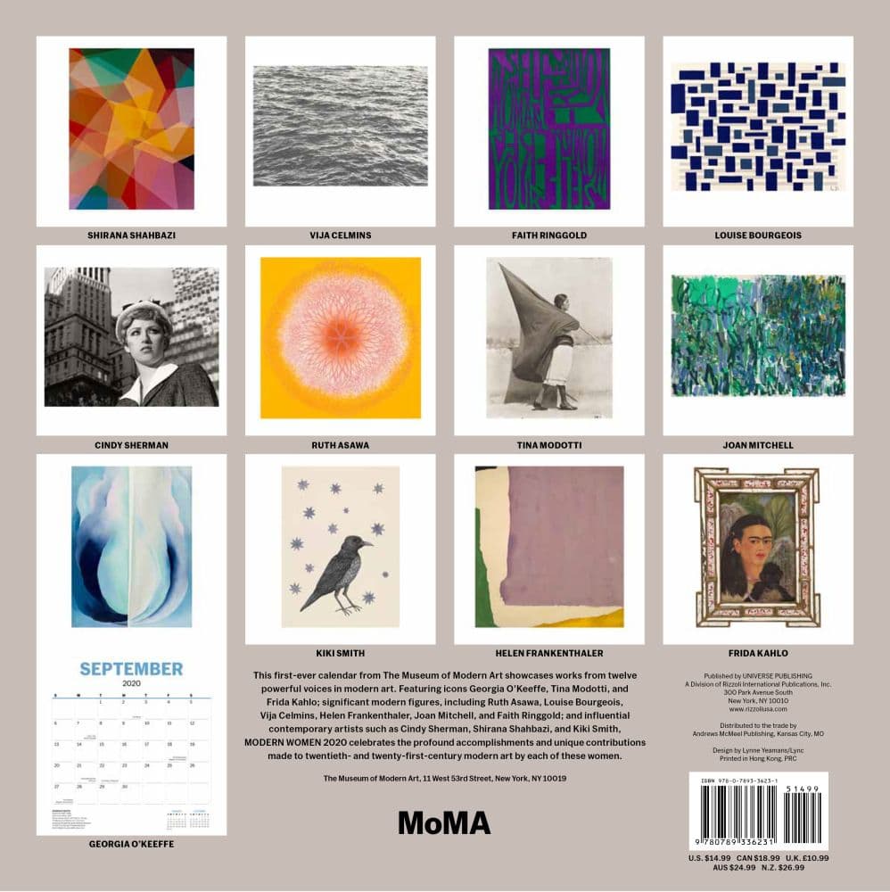 Modern Women Museum of Modern Art Wall Calendar ...