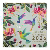 image Wonder of Birds 2026 Spiral Wall Calendar Main Product Image