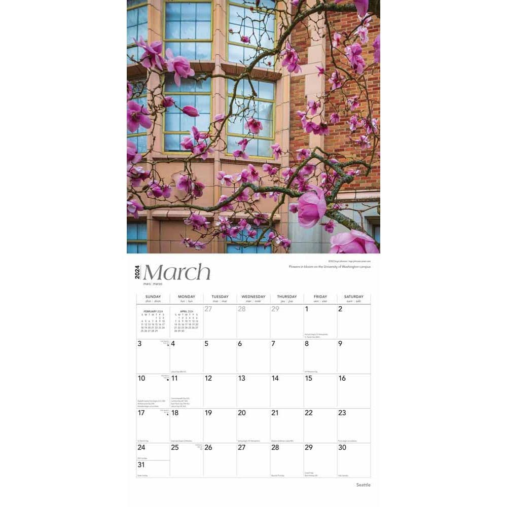 Seattle 2024 Wall Calendar