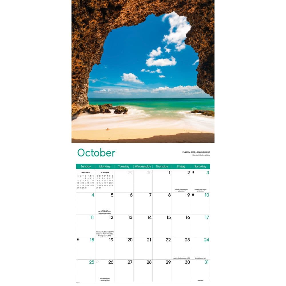 Beaches 2026 Wall Calendar Fourth Alternate Image