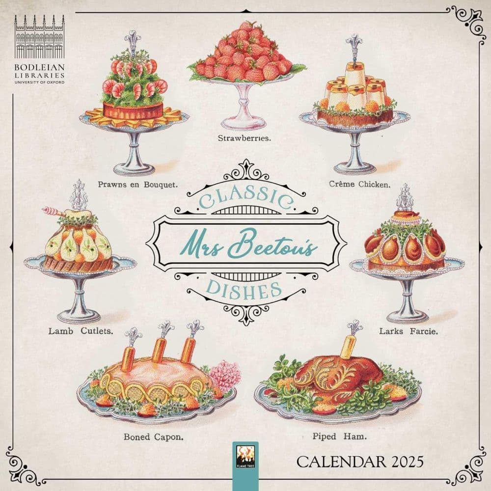 Mrs Beetons Dishes 2025 Wall Calendar Main Image